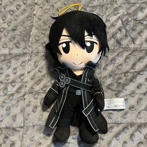 Sword Art Online Kirito Chibi soft plush doll 9.5" Anime